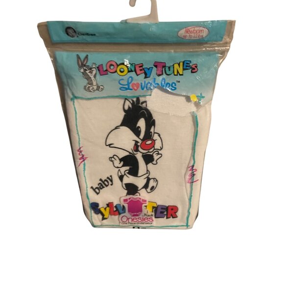 Looney Tunes & Disney Baby Onesies Newborn & Medium One-Piece Underwear USA 90s - Picture 10 of 15